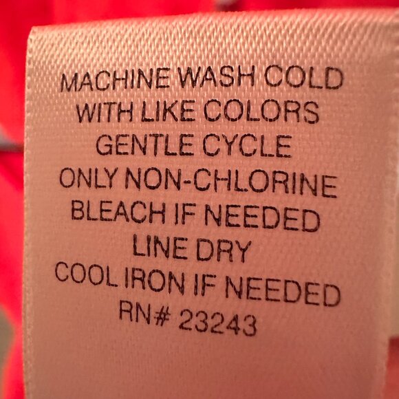 Bold Coral Hooded Tie-Front Top & Pants Set – Size L - Picture 9 of 10